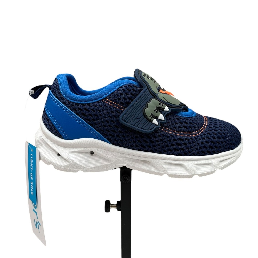 Carter's‎ Toddler Boys T-Rex Slip-On Sneakers Size 9 Navy Blue Light-Up Shoes - Picture 14 of 16